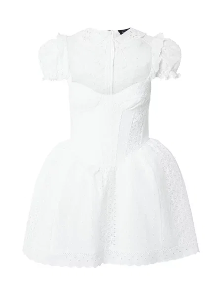 Bardot Obleka ALLINGTON BRODERIE' bela
