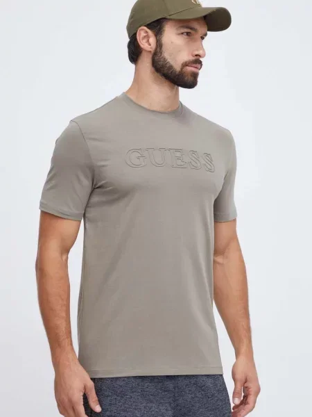 Guess tričko s ALPHY zelené