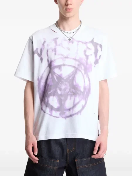 Tricou Wasted zdrențuiți alb