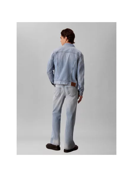 Džínsy so strihom ku čižmám Calvin Klein Jeans rozšírené modrá