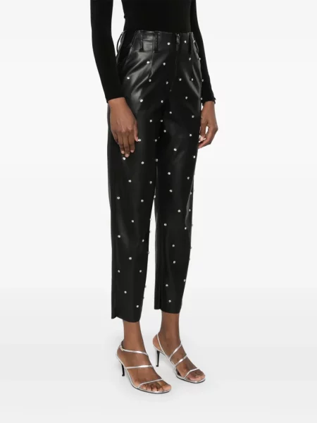 Pantaloni Nissa de cristal negru