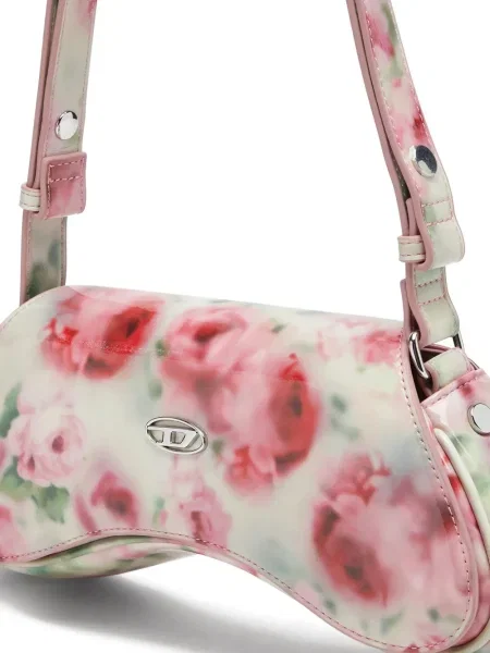 Geantă Diesel cu model floral cu imagine alb