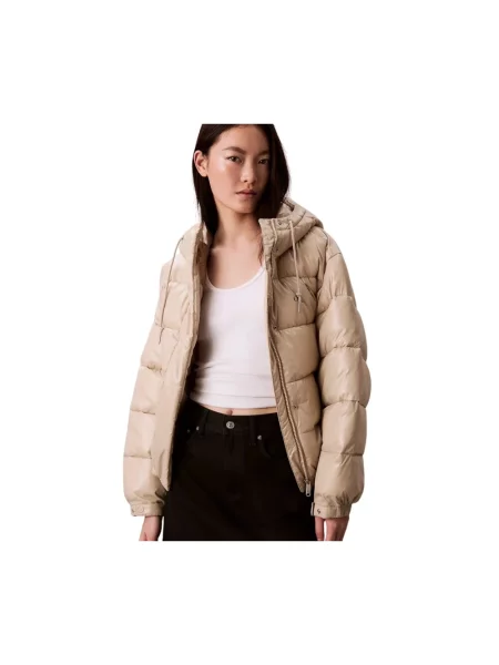 Kurtka jeansowa Calvin Klein beżowa