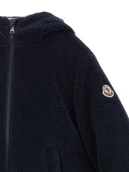 Parka dziecięca Moncler Enfant niebieska
