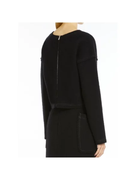 Sweter Max Mara z kaszmiru czarny