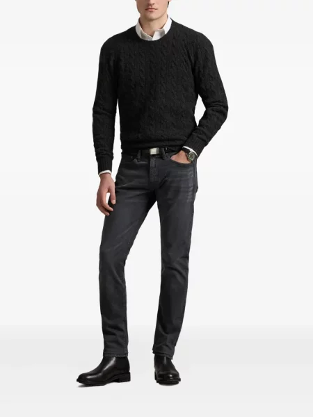 Μικρός κασκέτο Polo Ralph Lauren με χαμηλή μέση υφαίνω διαγωνίως πράσινο