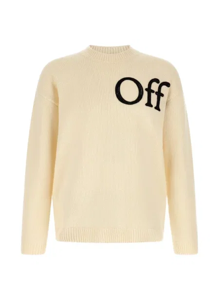 Pulover Off-white alb