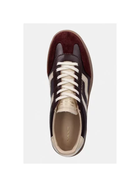 Sneakersy Gant skórzane brązowe