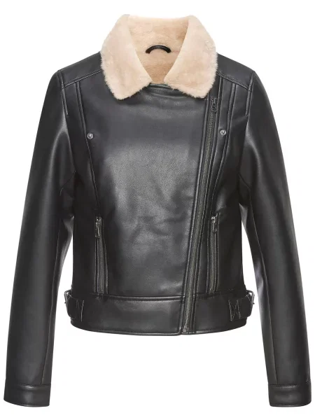 BUFFALO Φθινοπωρινό και ανοιξιάτικο μπουφάν μαύρο