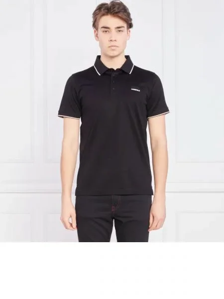 Karl Lagerfeld Tenisz póló Regular Fit fekete