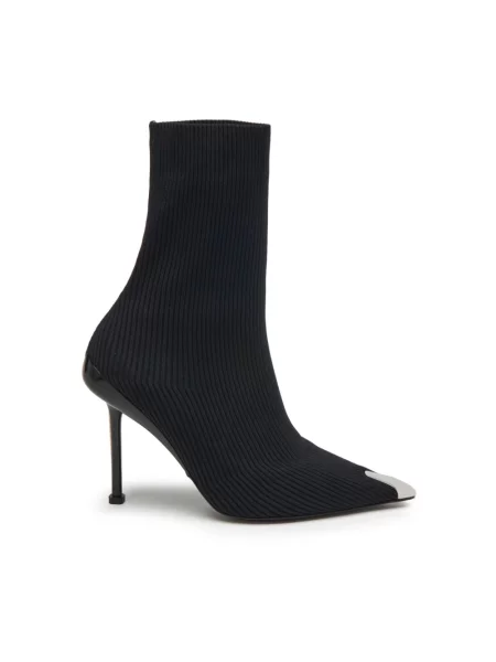 Dzianinowe botki Alexander Mcqueen czarne