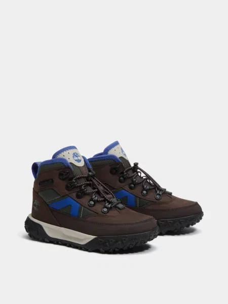 Дитячі Черевики Timberland GREENSTRIDE MOTION 6 темно-коричневий нубук/текстиль коричневі