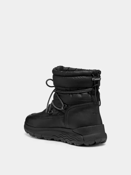 Кожаные дутики Geox черные