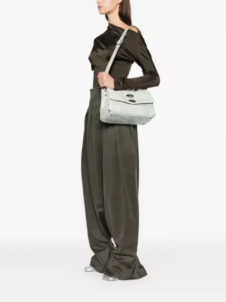Geantă shopper Zanellato verde