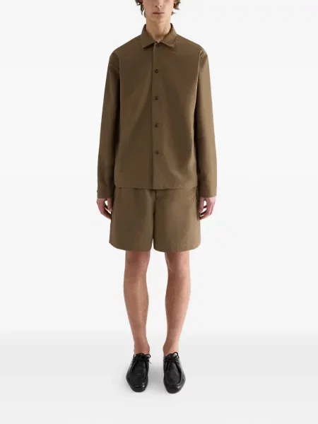 Pantaloni scurți Jil Sander maro