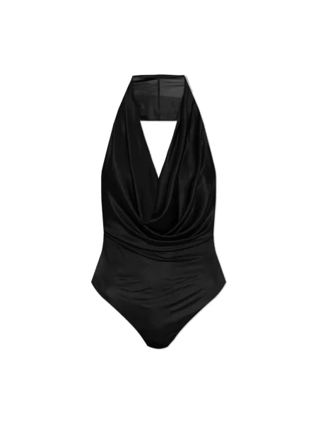 Koszulka Dsquared2 z odkrytymi plecami czarna