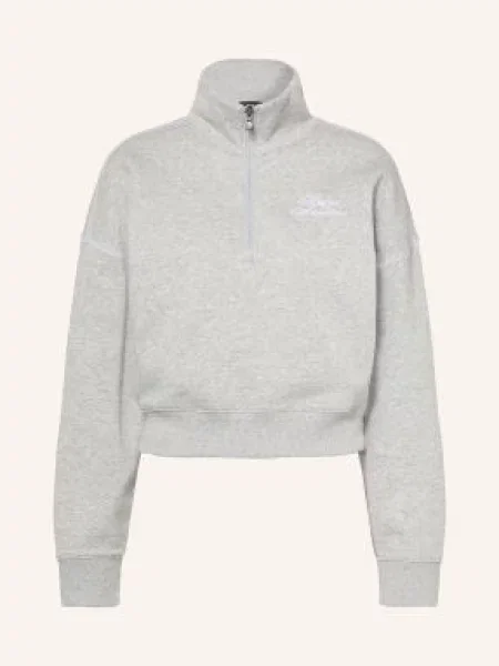 Under Armour Mikina S Límcem Troyer Ua Rival Fleece Script světle šedá