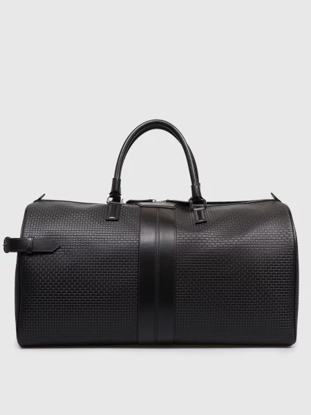 Кожаная дорожная сумка Serapian черная