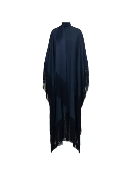 Rochie maxi Taller Marmo cu franjuri albastru
