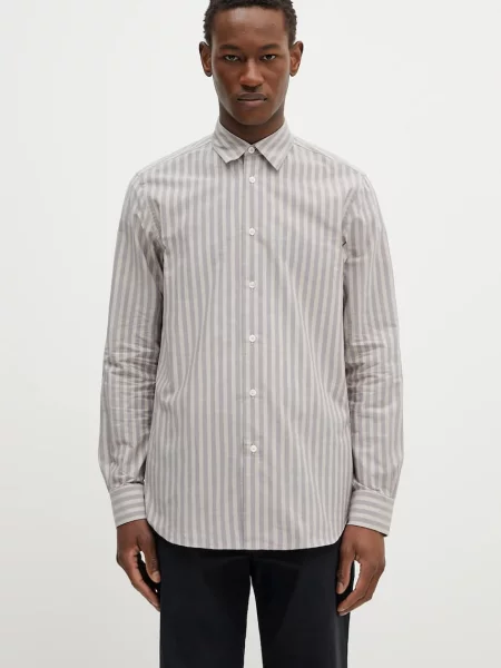 Paul Smith cămașă din cu guler clasic regular bej
