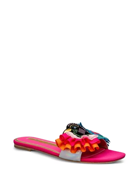 Σανδάλια Kat Maconie με βολάν ροζ