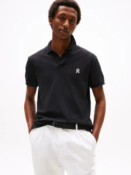 Polo majica Tommy Hilfiger črna