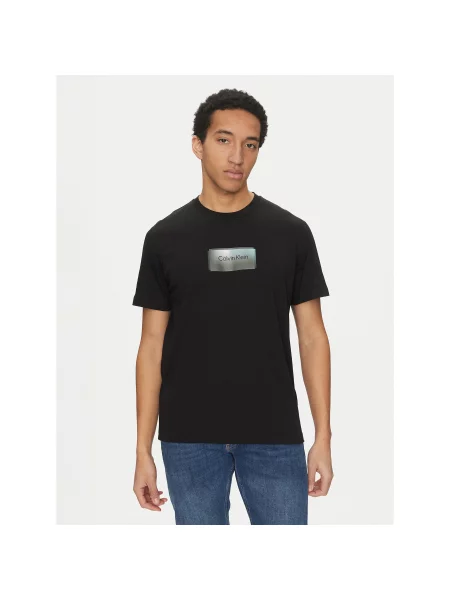 Calvin Klein T-Shirt Regular Fit μαύρο