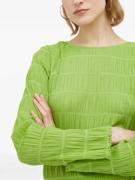 Top Résumé plisat lung verde