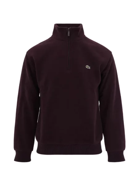 Hanorac din fleece Lacoste din fleece violet