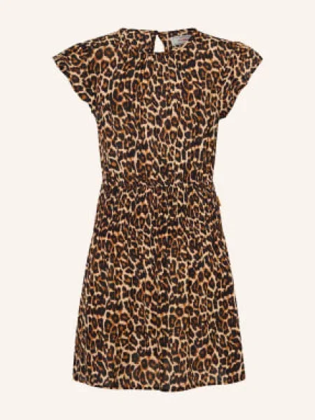 Vingino Šaty Pina hnědá / tmavě oranžová černá