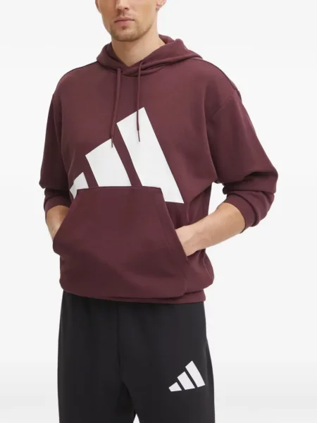 Pantaloni Adidas cu dungi alergare cu broderie albastru