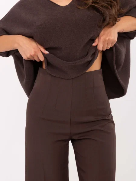 Pantaloni Rue Paris maro