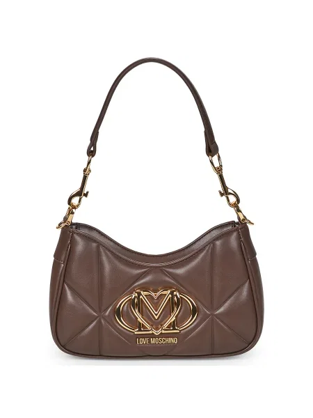 Geanta crossbody Love Moschino maro