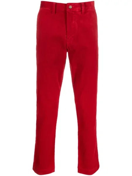 Samt plisirane cargo hlače Polo Ralph Lauren karirane crna
