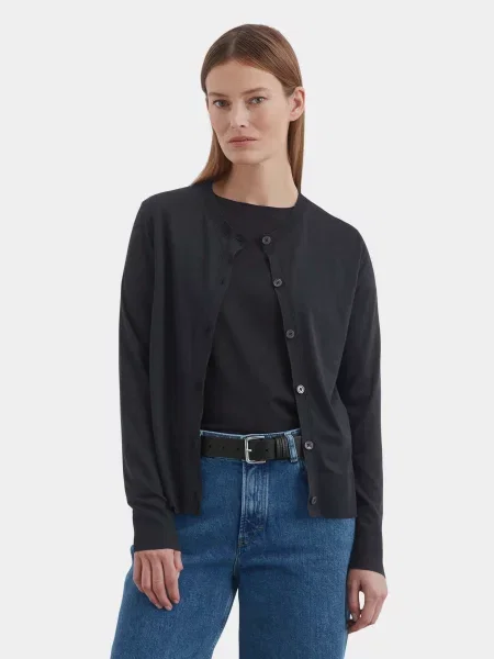 Кардиган Marc O’Polo темно-синій ліоцел/бавовна синій