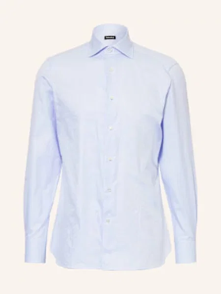 Zegna Košile Slim Fit tmavě modrá