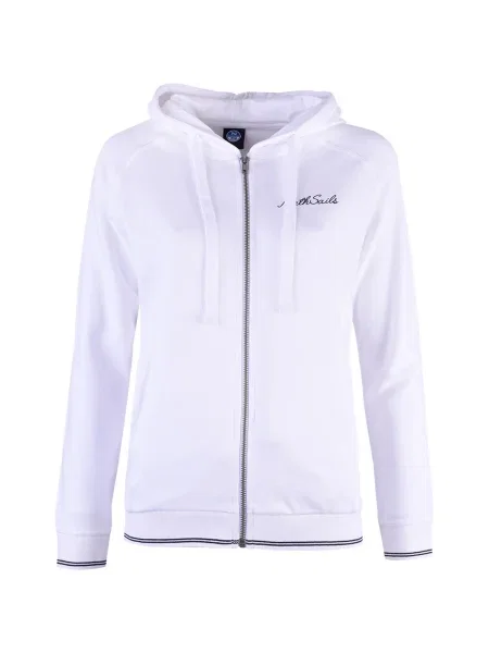 Geacă North Sails cu glugă alb