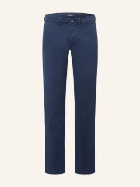 Strokesman's Chinosy O Kroju Slim Fit blau granatowe