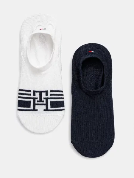 Чорапи Tommy Hilfiger 2 чифта бяло