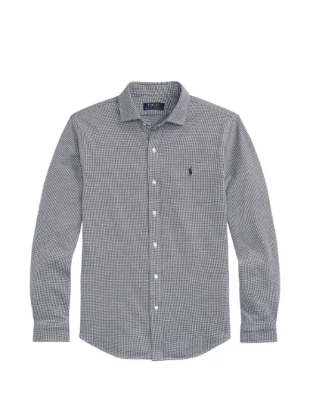 Matlasat tricou polo Polo Ralph Lauren cu decolteu rotund cu autograf roșu