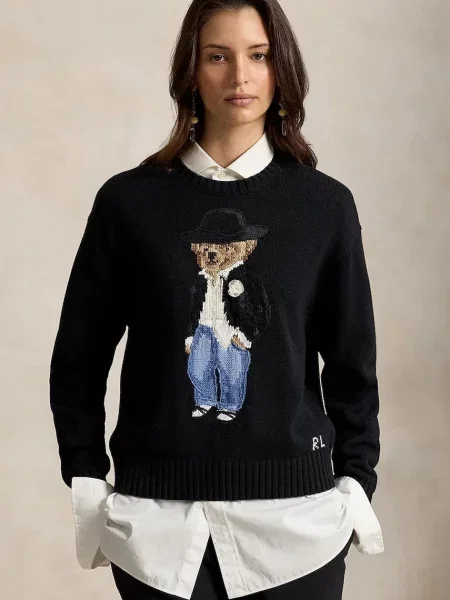 Polo Ralph Lauren pulover pentru femei din negru