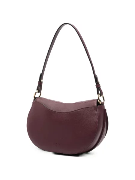 Geantă Lancel din piele de căprioară violet