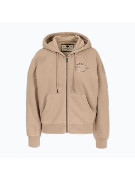 Bluza Pitbull Manzanita Heart Hooded Zip Sweatshirt sand beżowa