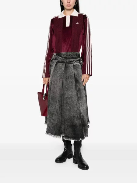 Bouclé kalhoty Adidas zelené