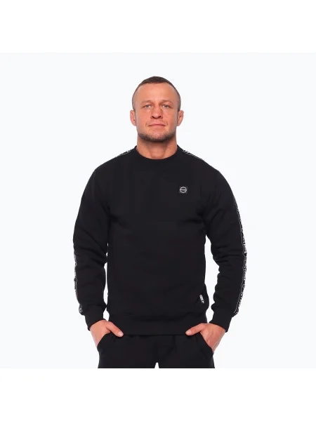 Мъжки суитшърт Octagon Stripe black черно