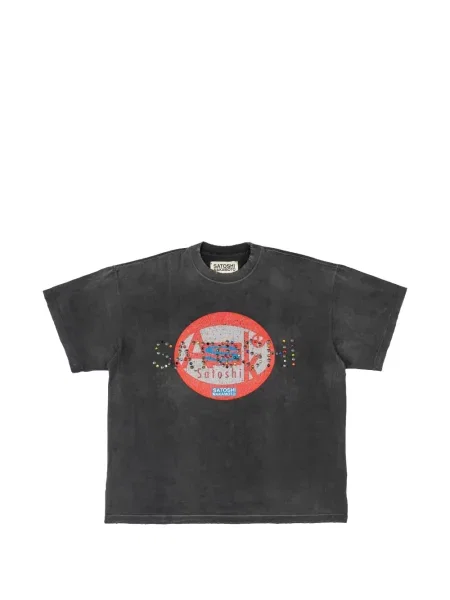 Tricou Satoshi Nakamoto cu imagine negru
