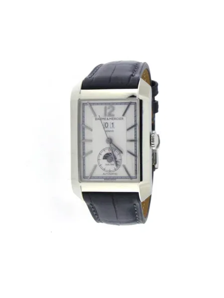 Zegarek Baume Et Mercier skórzany czarny