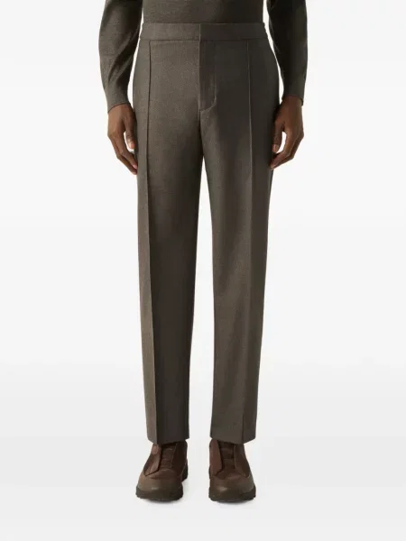 Pantaloni Zegna de lână verde