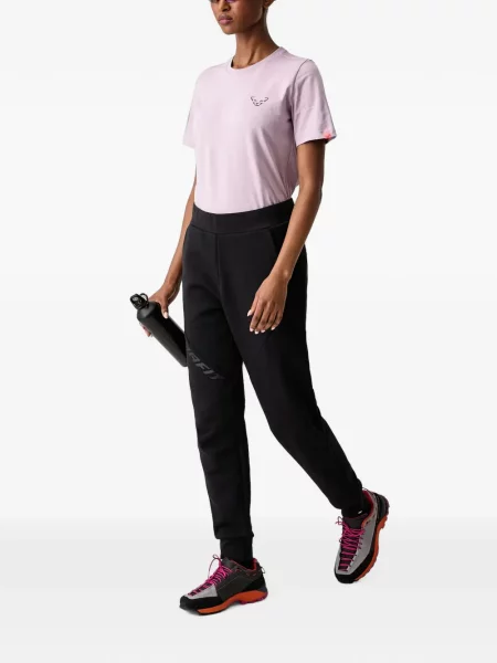 Pantaloni Dynafit cu imagine alergare negru
