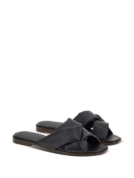 Papuci Ferragamo din piele negru